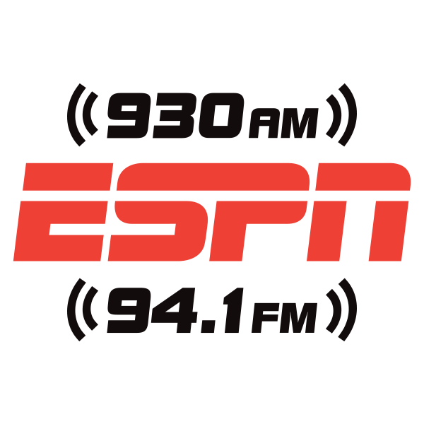 930 AM and 94.1 FM ESPN Logo